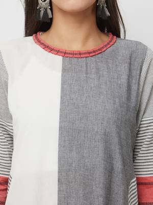 Women's The Nish Kurti in Handloom Cotton 5