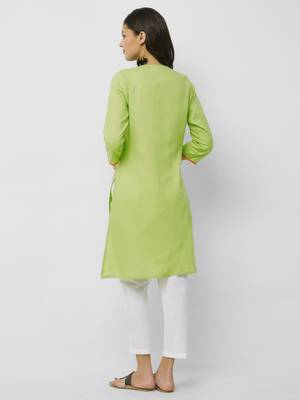 Women's The Anshumi Kurti in Handloom Cotton 2