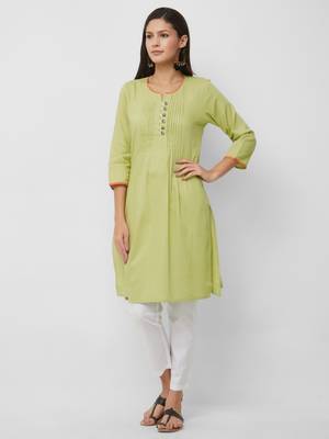 Women's The Anshumi Kurti in Handloom Cotton 4