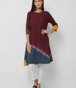 Women's The Aanavi Kurti in Tie Dye Cotton