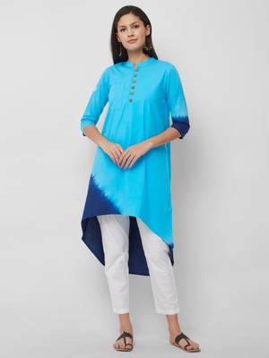 Women's The Rewa Kurti in Tie Dye Cotton 1
