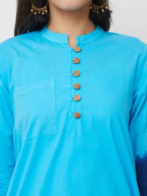 Women's The Rewa Kurti in Tie Dye Cotton 5