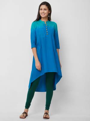 Women's The Raya Kurti in Tie Dye Cotton 1