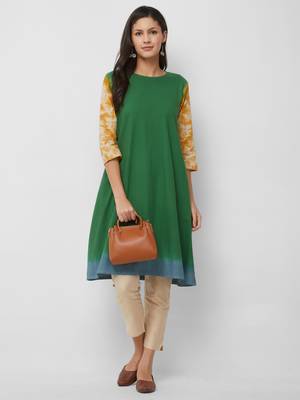 Women's The Jena Kurti in Tie Dye Cotton 4