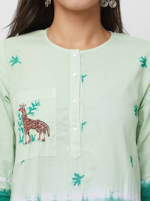 Women's The Swara Tie Dye Kurti 5