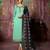Sky-Blue Embroidered Satin Salwar