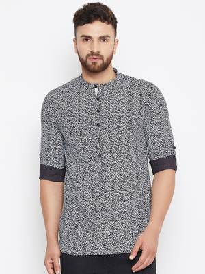 black woven cotton men kurtas 2