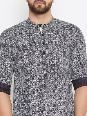 black woven cotton men kurtas 5