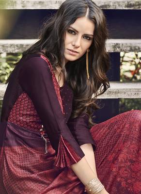 Brown Jacquard Islamic Tunics 3