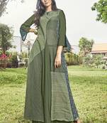 Olive Jacquard Islamic Tunics