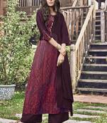 Maroon Jacquard Islamic Tunics