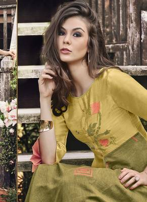 Olive Jacquard Islamic Tunics 3