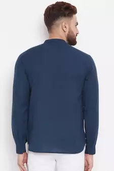 black woven cotton men kurtas