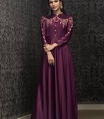 Wine Georgette Islamic Tunics