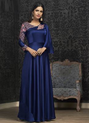 Blue Georgette Islamic Tunics 1