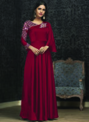 Maroon Georgette Islamic Tunics 1