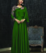 Green Georgette Islamic Tunics