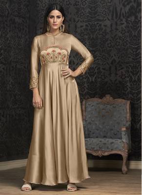 Cream Georgette Islamic Tunics 1