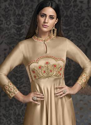 Cream Georgette Islamic Tunics 3
