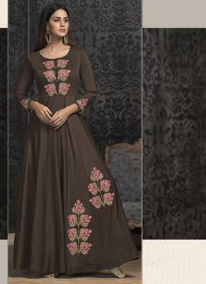 Brown Silk Islamic Tunics 1