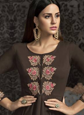 Brown Silk Islamic Tunics 2
