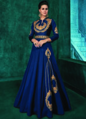 Blue Silk Islamic Tunics 1