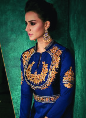 Blue Silk Islamic Tunics 3