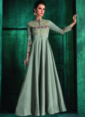 Grey Silk Islamic Tunics 1