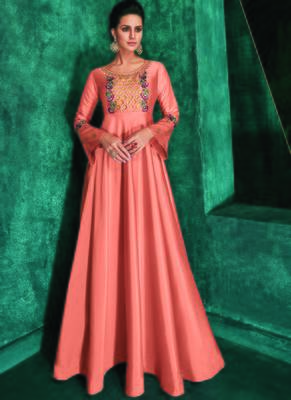 Peach Silk Islamic Tunics 1