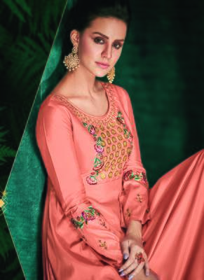 Peach Silk Islamic Tunics 2