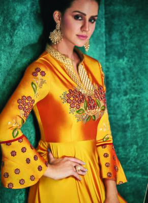 Yellow Silk Islamic Tunics 3