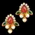 Traditional Indian Bollywood Jewelry Set Pearl Polki Kundan Necklace Set