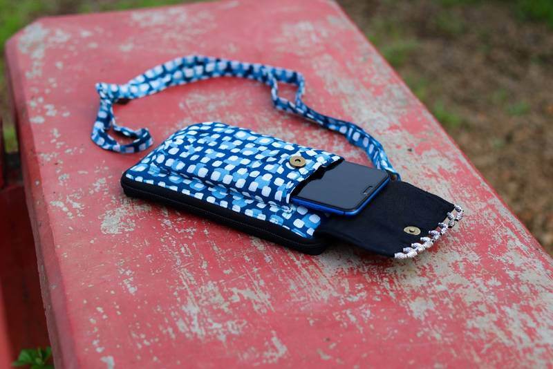 Cotton Batik Mobile Sling