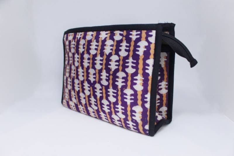 3 Compartment Cotton Batik Pouch