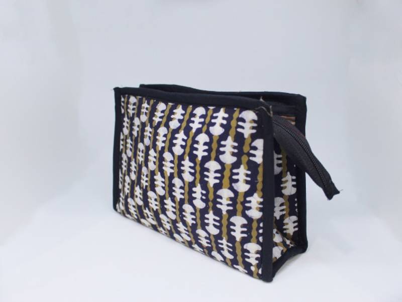 3 Compartment Cotton Batik Pouch