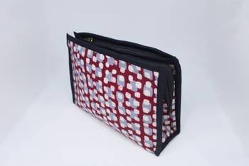 3 Compartment Cotton Batik Pouch 5