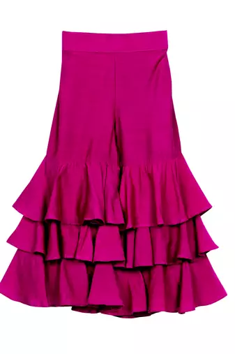 Purple Tie Dye Crop Top with Sharara