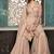 Pink Embroidered Net Semi Stitched Salwar With Dupatta