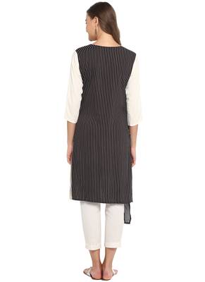 Black printed rayon ethnic-kurtis 2