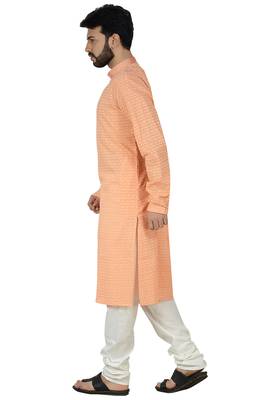 Peach Stylish Embroidery Kurta Set 4