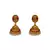 Temple Kemp Laxmi Ji Four Peacock Pendant Ruby Green Colour Long Necklace with Matching Earring Set