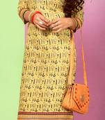 Yellow Rayon Long Kurtis
