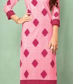 Pink Rayon Long Kurtis