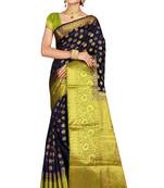 Multicolor woven cotton silk saree with blouse