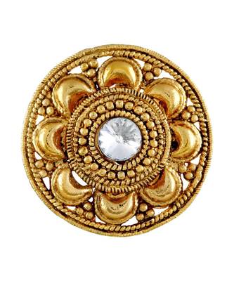 Traditional Party Wear Gold Plated Set Of 4 Finger Ring Combo For Women 2