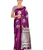 Multicolor woven cotton silk saree with blouse