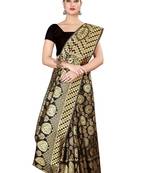 Multicolor woven cotton silk saree with blouse