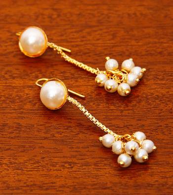 Pearl Drops Gucchi Dangler Earrings 2