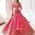 Meghalya Art Silk Thread Embroidered Hot Pink Bridal Lehenga Choli