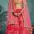 Meghalya Art Silk Thread Embroidered Hot Pink Bridal Lehenga Choli
